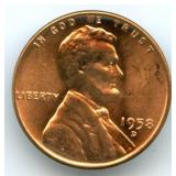 Uncirculated 1958-D Lincoln Wheat Cent
