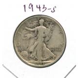 1943-S Walking Liberty Silver Half Dollar