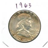 1963 Franklin Silver Half Dollar
