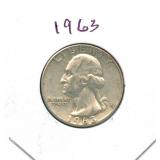 1963 Washington Silver Quarter