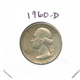 1960-D Washington Silver Quarter