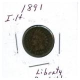 1891 Indian Head Cent