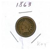 1863 Indian Head Cent