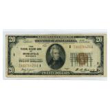 1929 $20 National Currency Minneapolis Reserve
