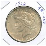 1922 Peace Silver Dollar