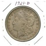 1921-D Morgan Silver Dollar