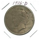1926-D Peace Silver Dollar