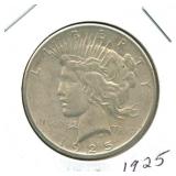 1925 Peace Silver Dollar