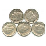 (5) Roosevelt Silver Dimes