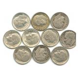 10 Roosevelt Silver Dimes
