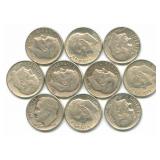 10 Roosevelt Silver Dimes