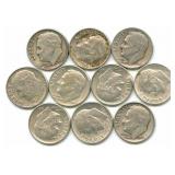 10 Roosevelt Silver Dimes