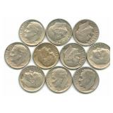 10 Roosevelt Silver Dimes