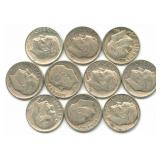 10 Roosevelt Silver Dimes