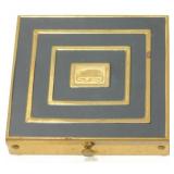 Vintage Makeup Compact featuring Black Enamel