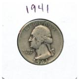 1941 Washington Silver Quarter