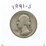 1941-S Washington Silver Quarter