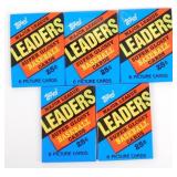 5 Sealed Packs of Vintage 1986 Topps Smaller