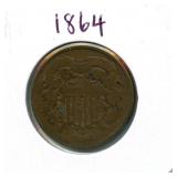 1864 U.S. Large Two Cent Piece