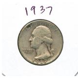 1937 Washington Silver Quarter