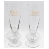 * 2 Miller Champagne of Beers Glasses