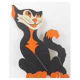Vintage 14ï¿½ Halloween BLACK CAT Standing Easel