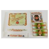 5 Unused Antique Cigar Box Labels - Clint Ford,