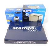 New Electric Pencil Sharpener, 2 Hole Punch &
