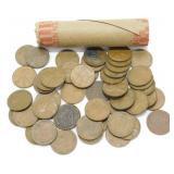 Roll (50) of Lincoln Wheat Cents