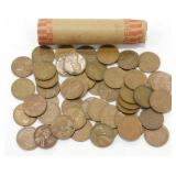 Roll (50) of Lincoln Wheat Cents