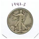 1943-S Walking Liberty Silver Half Dollar