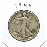1943 Walking Liberty Silver Half Dollar