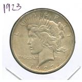 1923 Peace Silver Dollar