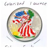 Colorized 1 ounce Silver Eagle