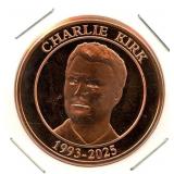 1 oz ï¿½Charlie Kirk 1993-2025ï¿½ .999 Pure Copper