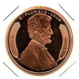 1 oz .999 Pure Copper Round - Lincoln Wheat Cent
