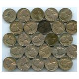 25 Jefferson Nickels - 1940ï¿½s