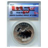 2012 First Release Canadian$5 Wildlife Moose