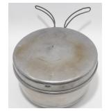 * 1953 Military Metal Cook Pan Container & Spoon