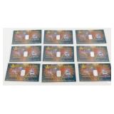 (9) 1 grain Silver Ingots