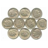 10 Roosevelt Silver Dimes