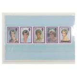 Pack of Princess Diana Stamps w/ COA
