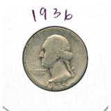 1936 Washington Silver Quarter