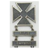 Sterling Silver WWII Marksman Medal