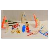 Vintage Lego 1992 Beachside Cabana Figures & More