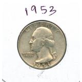 1953 Washington Silver Quarter