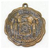 Rare Antique Pendant Seal of Wisconsin - 14k Gold