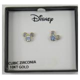 Disney 10KT Yellow Gold Mickey Mouse Earrings -