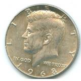 1968-D Kennedy Silver Half Dollar - 40% Silver