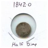 1842-O Seated Liberty Silver Half Dime